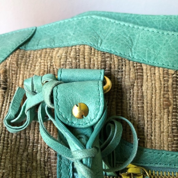 Balenciaga City Bag Raffia Green - Picture 10 of 13